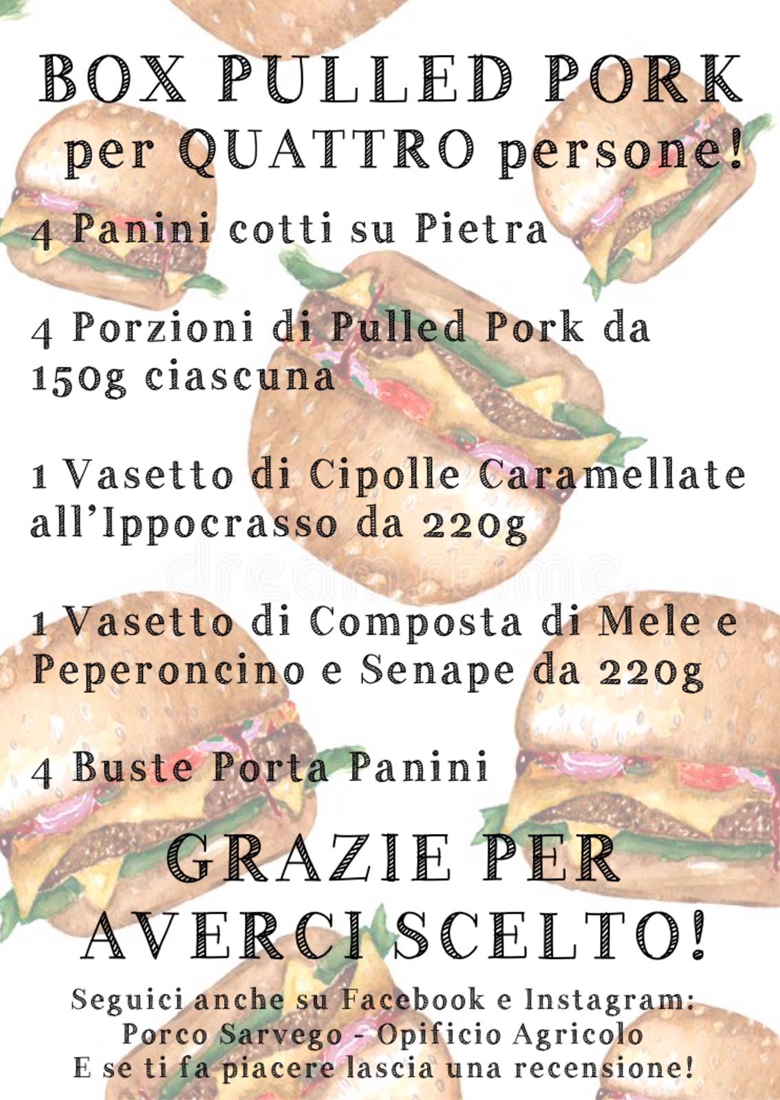 BOX PULLED PORK x4 s.s. incluse - immagine 2