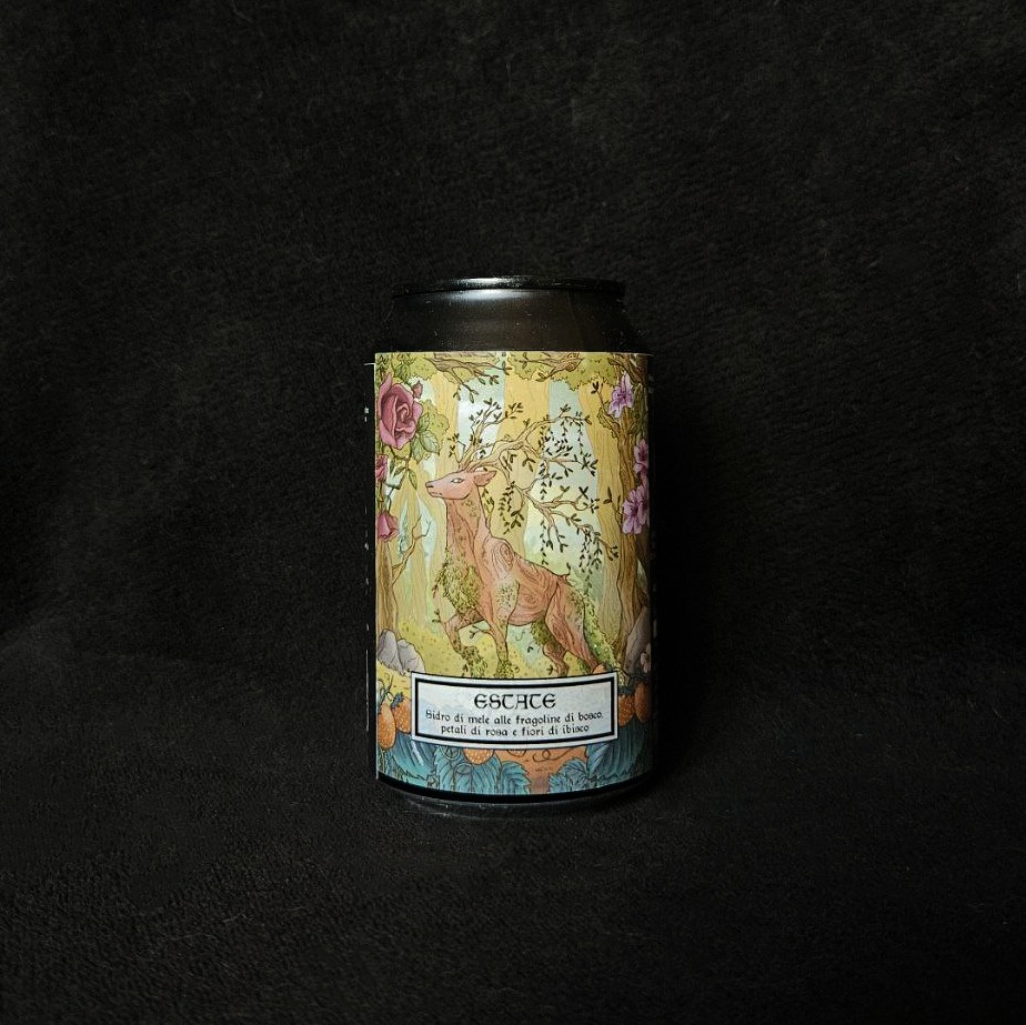 ESTATE Sidro di mele con fragoline, petali di Ibisco e Rosa Canina